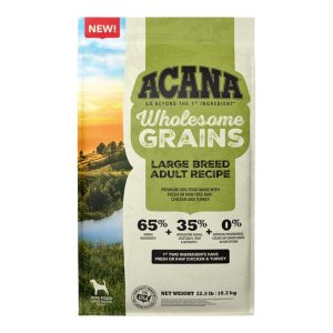 ACANA Wholesome Grains Large Breed Adult Recipe Dry Dog Food, 22.5 lb