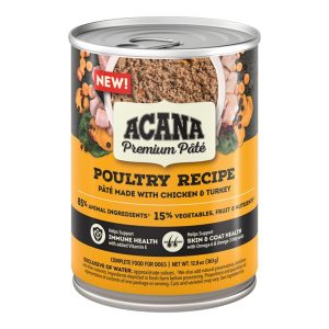 ACANA Premium Pâté Poultry Recipe in Bone Broth, 12.8 oz (Case of 12)
