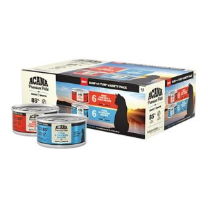 ACANA Premium Pâté Surf & Turf Variety Pack Wet Cat Food, 3 oz (Case of 12)