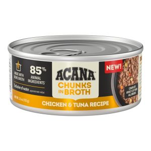 ACANA Chunks in Broth Wet Cat Food, Chicken & Tuna, 5.5 oz (Case of 12)