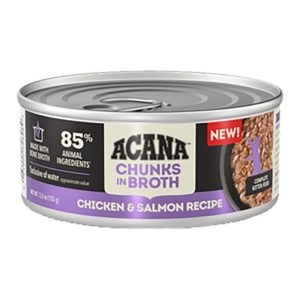 ACANA Chunks in Broth Wet Kitten Food, Chicken & Salmon, 5.5 oz (Case of 12)