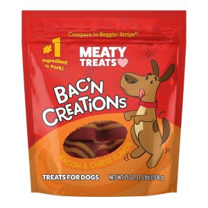 Meaty Treats Bac'N Creations Bacon Dog Treats