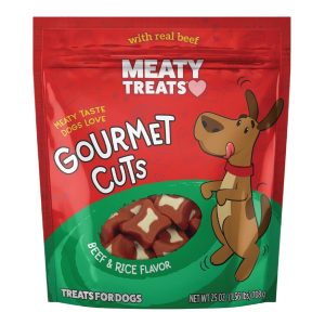 Meaty Treats Gourmet Cuts Beef & Rice Dog Treats, 25 oz