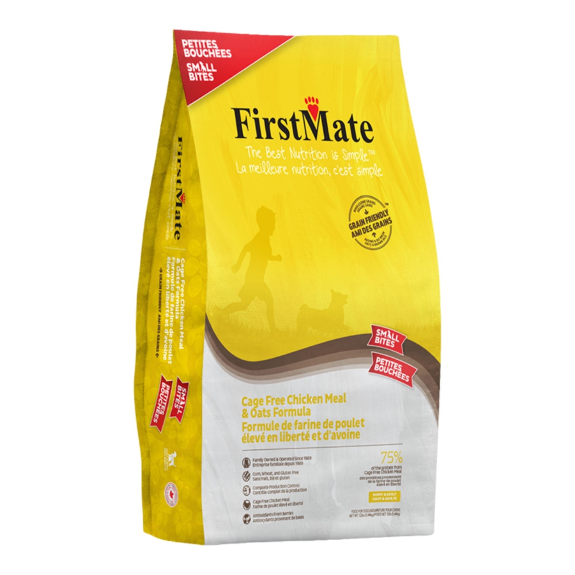 FirstMate Grain Friendly Small Bites Cage-Free Chicken & Oats Dry Dog Food - Image 2
