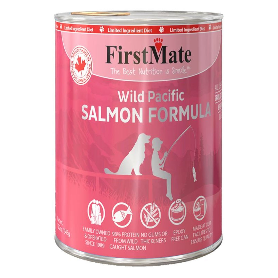 FirstMate LID Grain-Free Salmon Wet Dog Food, 12.2 oz (Case of 12)