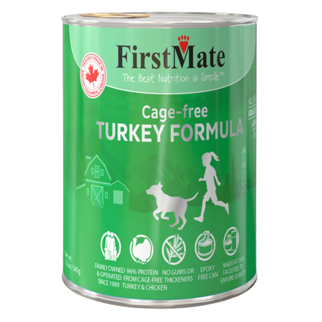 FirstMate LID Grain-Free Turkey Wet Dog Food, 12.2 oz (Case of 12)
