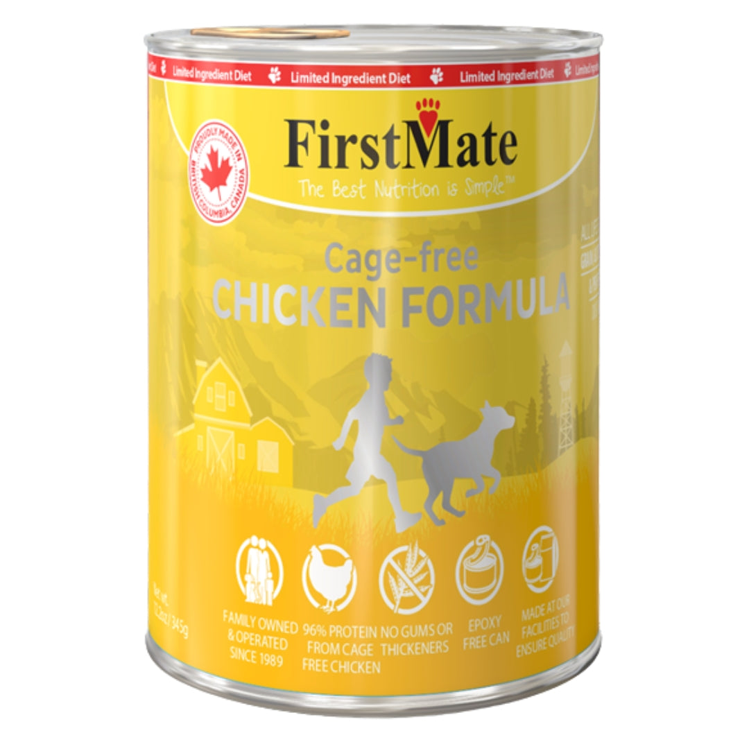 FirstMate LID Grain-Free Chicken Wet Dog Food, 12.2 oz (Case of 12)