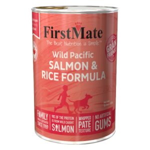 FirstMate Grain Friendly Salmon & Rice Wet Dog Food, 12.2 oz (Case of 12)