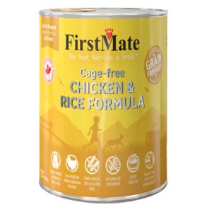 FirstMate Grain Friendly Chicken & Rice Wet Dog Food, 12.2 oz (Case of 12)