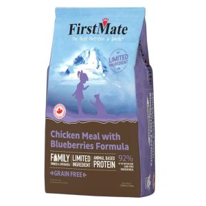 FirstMate Limited Ingredient Grain-Free Dry Cat Food, Chicken & Blueberries