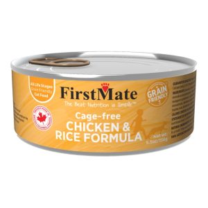 FirstMate Grain Friendly Chicken & Rice Wet Cat Food, 5.5 oz (Case of 24)