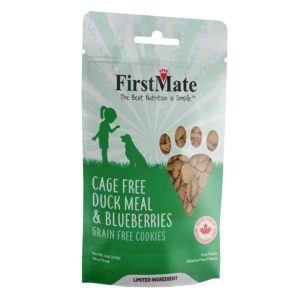 FirstMate Limited Ingredient Grain-Free Duck & Blueberry Dog Treats, 8 oz