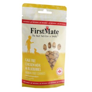FirstMate Limited Ingredient Mini Chicken & Blueberry Dog Treats, 8 oz