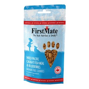 FirstMate Limited Ingredient Grain-Free Mini Fish & Blueberry Dog Treats, 8 oz