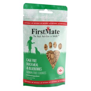 FirstMate Limited Ingredient Grain-Free Mini Duck & Blueberry Dog Treats, 8 oz