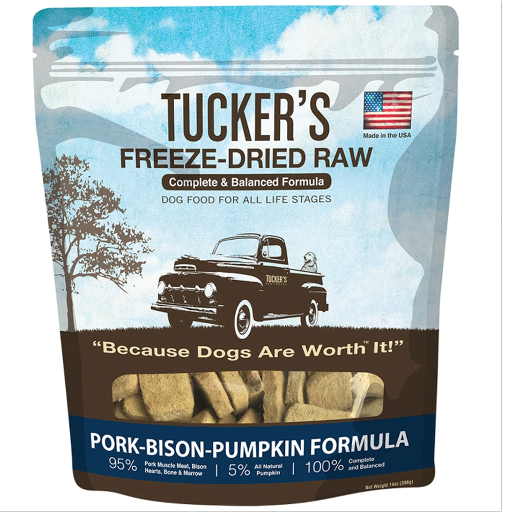 Tucker's Complete & Balanced Pork, Bison & Pumpkin Raw Dog Food, 14 oz