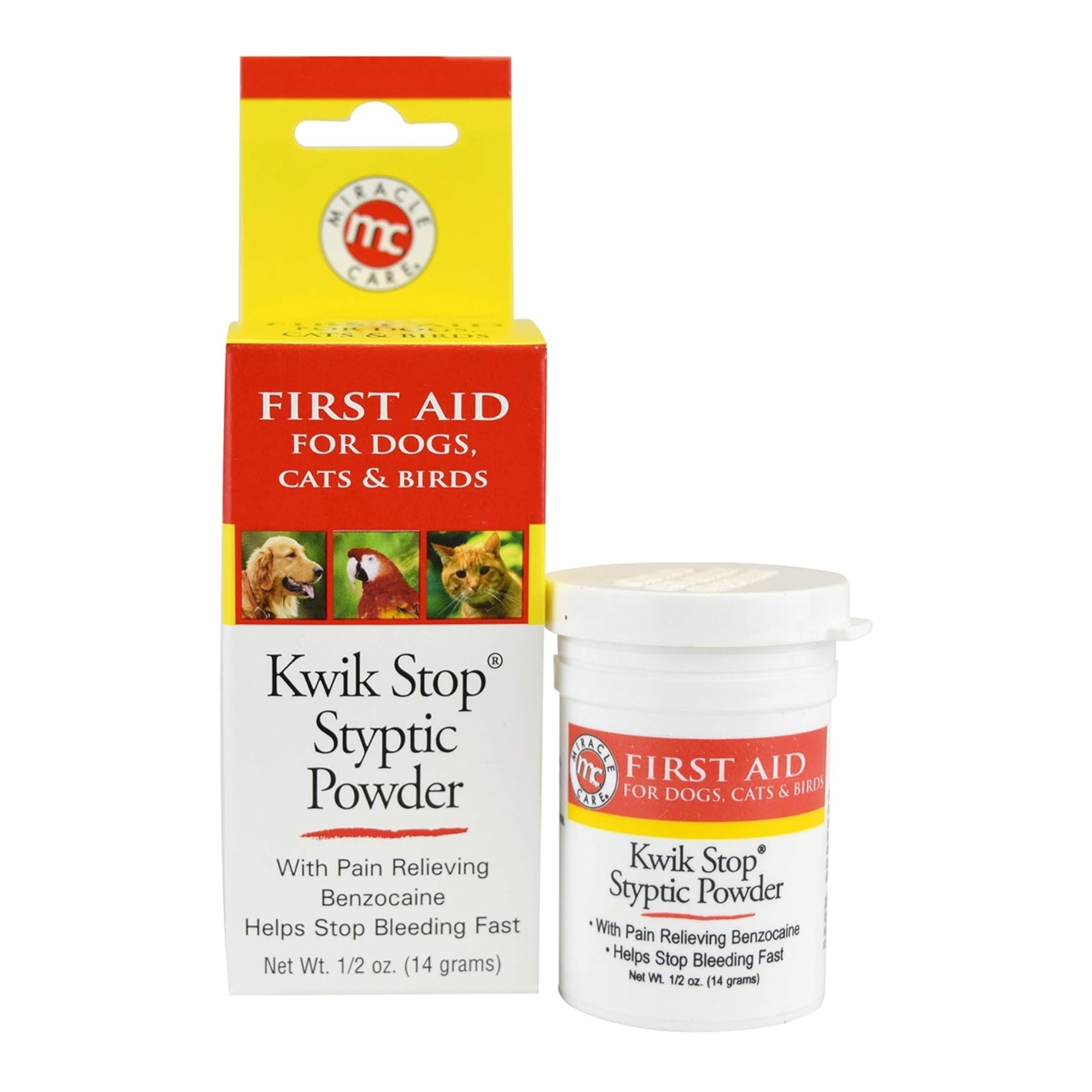 Miracle Care Kwik Stop Styptic Powder Dogs & Cats .5oz. - Image 3