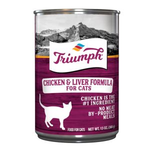 Triumph Canned Cat Food, Chicken & Liver, 13 oz (Case of 12)
