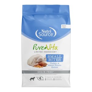 Pure Vita Small Bites Grain-Free Turkey & Sweet Potato Dry Dog Food