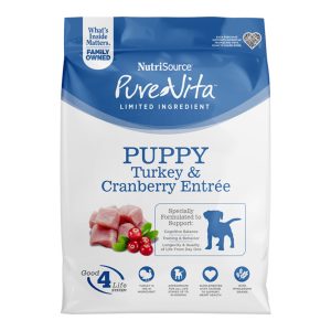 Pure Vita Puppy Turkey & Cranberry Dry Dog Food