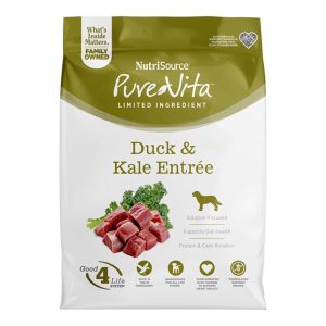 Pure Vita Duck & Kale Dry Dog Food, 25 lb