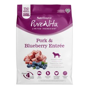 Pure Vita Grain-Free Pork & Blueberry Dry Dog Food