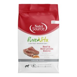 Pure Vita Grain-Free Beef & Red Lentils Dry Dog Food