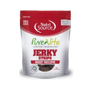 Pure Vita Jerky Beef Dog Treats, 4 oz