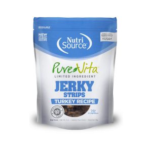Pure Vita Jerky Turkey Dog Treats, 4 oz