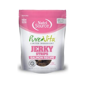 Pure Vita Jerky Salmon Dog Treats, 4 oz