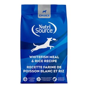 NutriSource Choice Whitefish Meal & Rice Dry Dog Food, 5 lb