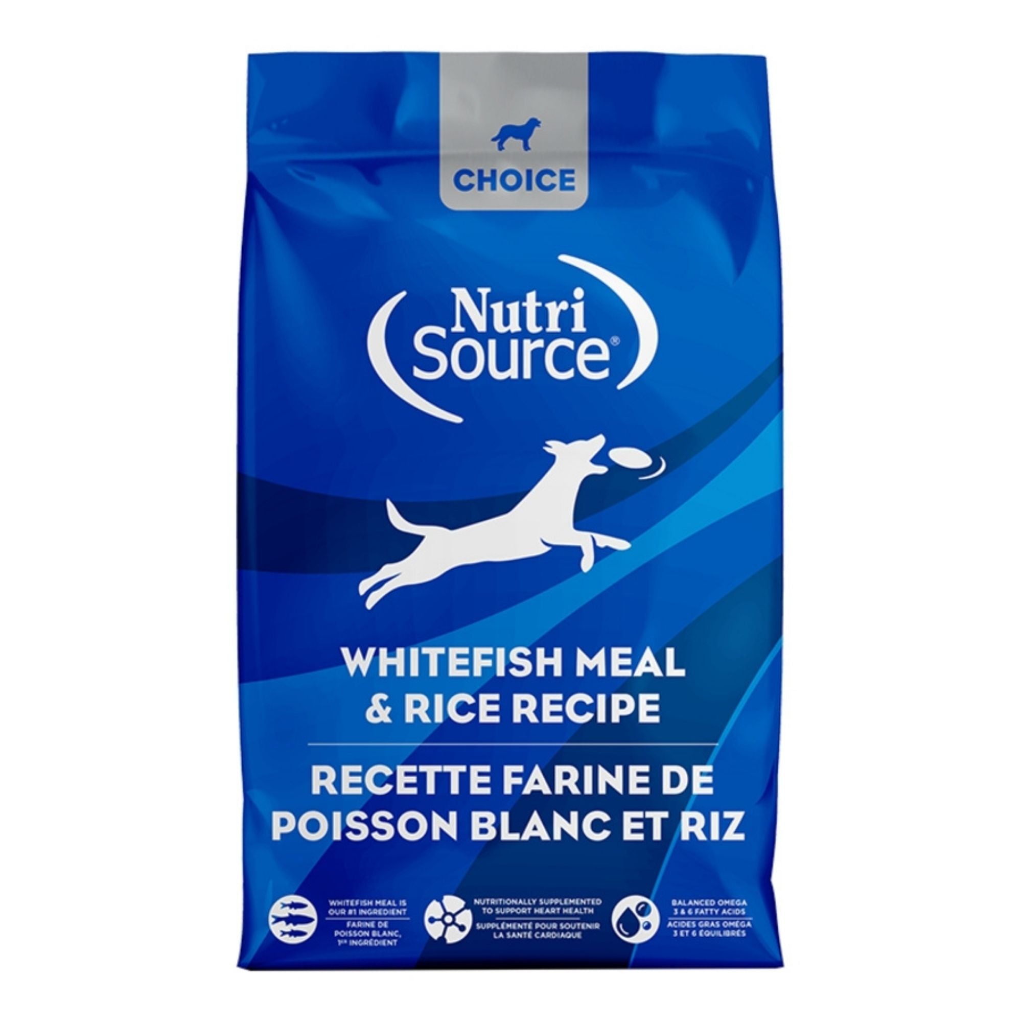 NutriSource Choice Whitefish Meal & Rice Dry Dog Food, 5 lb