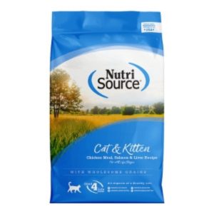 NutriSource Cat & Kitten Dry Food, Chicken Meal, Salmon & Liver, 12 lb
