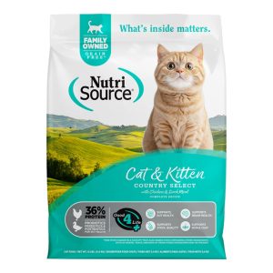 NutriSource Select Grain-Free Dry Cat Food, Country Recipe with Goat Milk