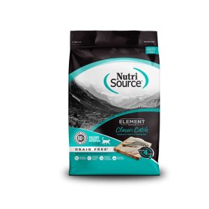 NutriSource Element Series Grain-Free Dry Cat Food, Classic Catch, 4 lb