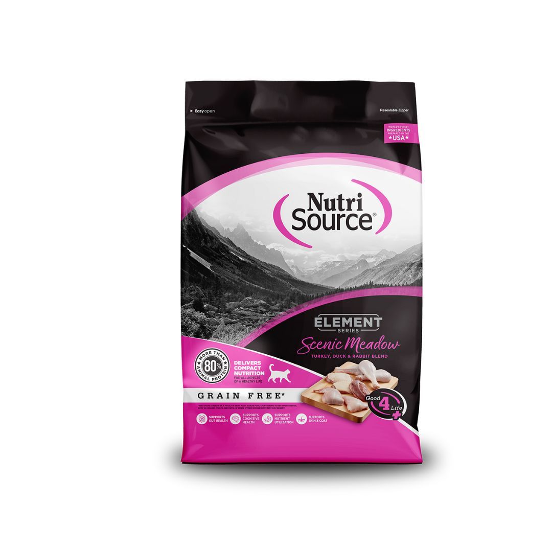 NutriSource Element Series Grain-Free Dry Cat Food, Scenic Meadow, 4 lb