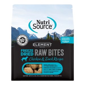 NutriSource Element Series Freeze-Dried Bites, Chicken & Duck