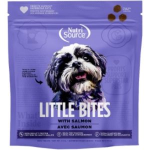 NutriSource Little Bites Salmon Dog Treats, 6 oz