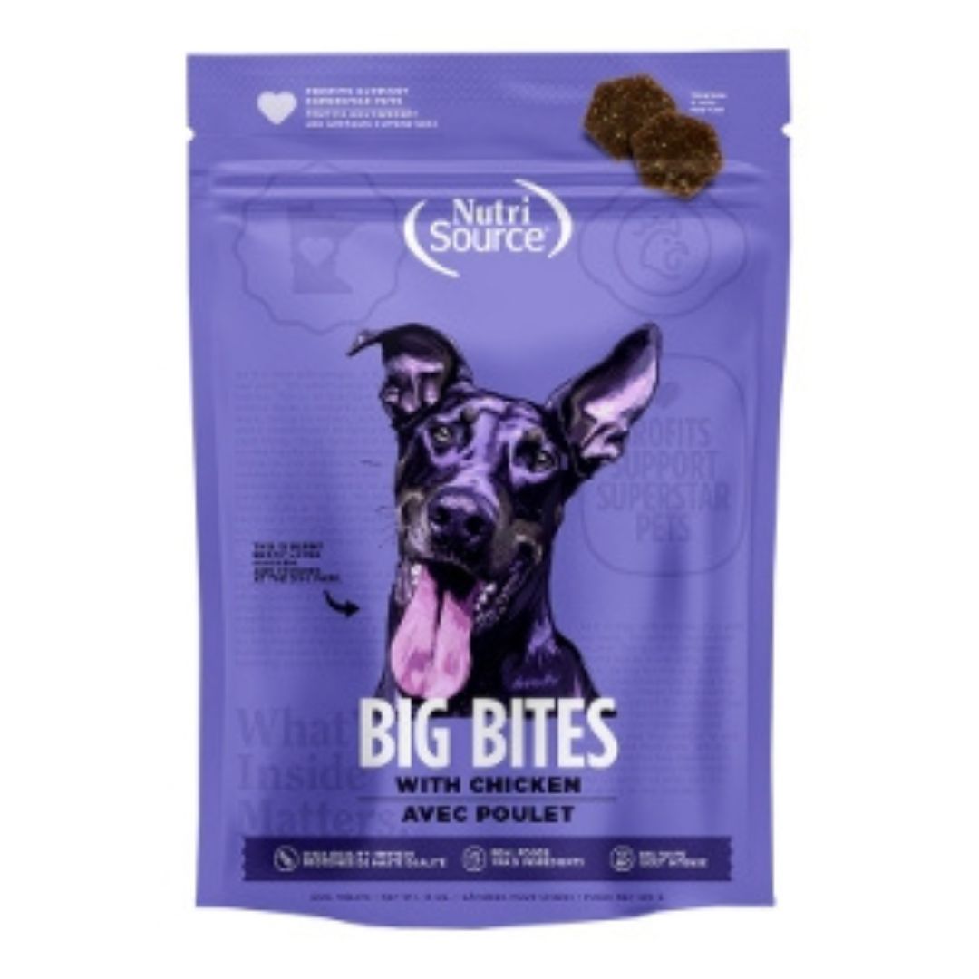 NutriSource Big Bites Chicken Dog Treats, 14 oz