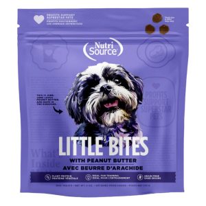 NutriSource Little Bites Grain-Free Peanut Butter Dog Treats, 6 oz