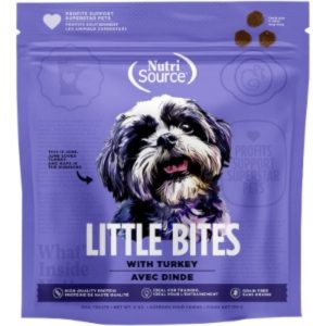 NutriSource Little Bites Grain-Free Turkey Dog Treats, 6 oz