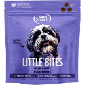NutriSource Little Bites Grain-Free Trout Dog Treats, 6 oz
