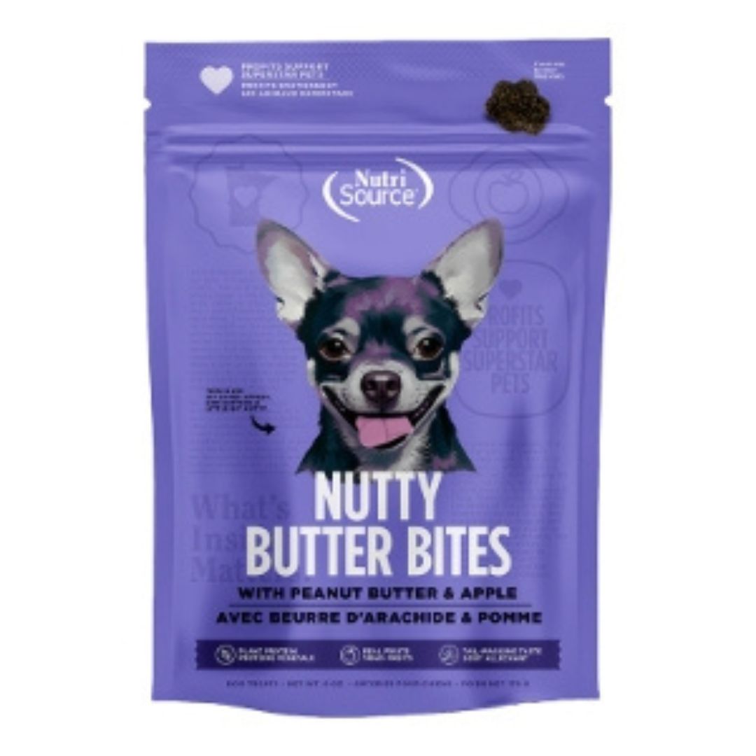 NutriSource Butter Bites Apple Dog Treats, 6 oz