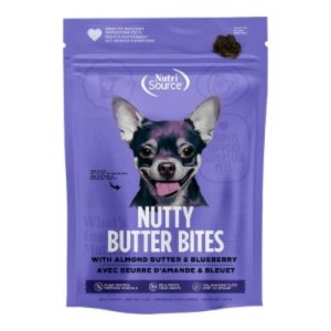 NutriSource Butter Bites Blueberry Dog Treats, 6 oz