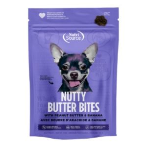 NutriSource Butter Bites Banana Dog Treats, 6 oz