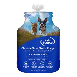 NutriSource Come-Pooch-A Grain-Free Chicken Broth, 12 oz