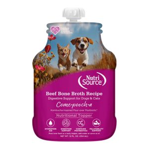 NutriSource Come-Pooch-A Grain-Free Beef Broth, 12 oz