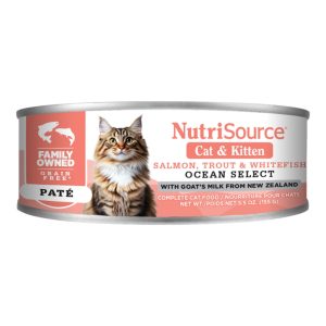 NutriSource Grain-Free Ocean Select Canned Cat Food, 5.5 oz (Case of 12)