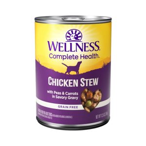 Wellness Thick & Chunky Chicken, Peas & Carrots Stew, 12.5 oz (Case of 12)