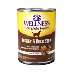 Wellness Thick & Chunky Turkey, Duck & Sweet Potato Stew, 12.5 oz (Case of 12)